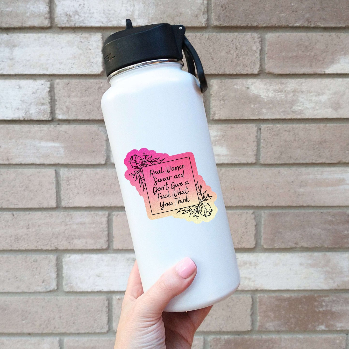 Real Women Swear Sticker