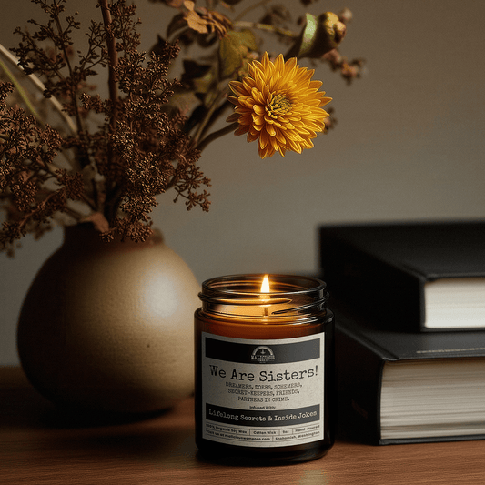 We Are Sisters | Scent: Palo Santo | 9oz Family Candle | Malicious Women Co