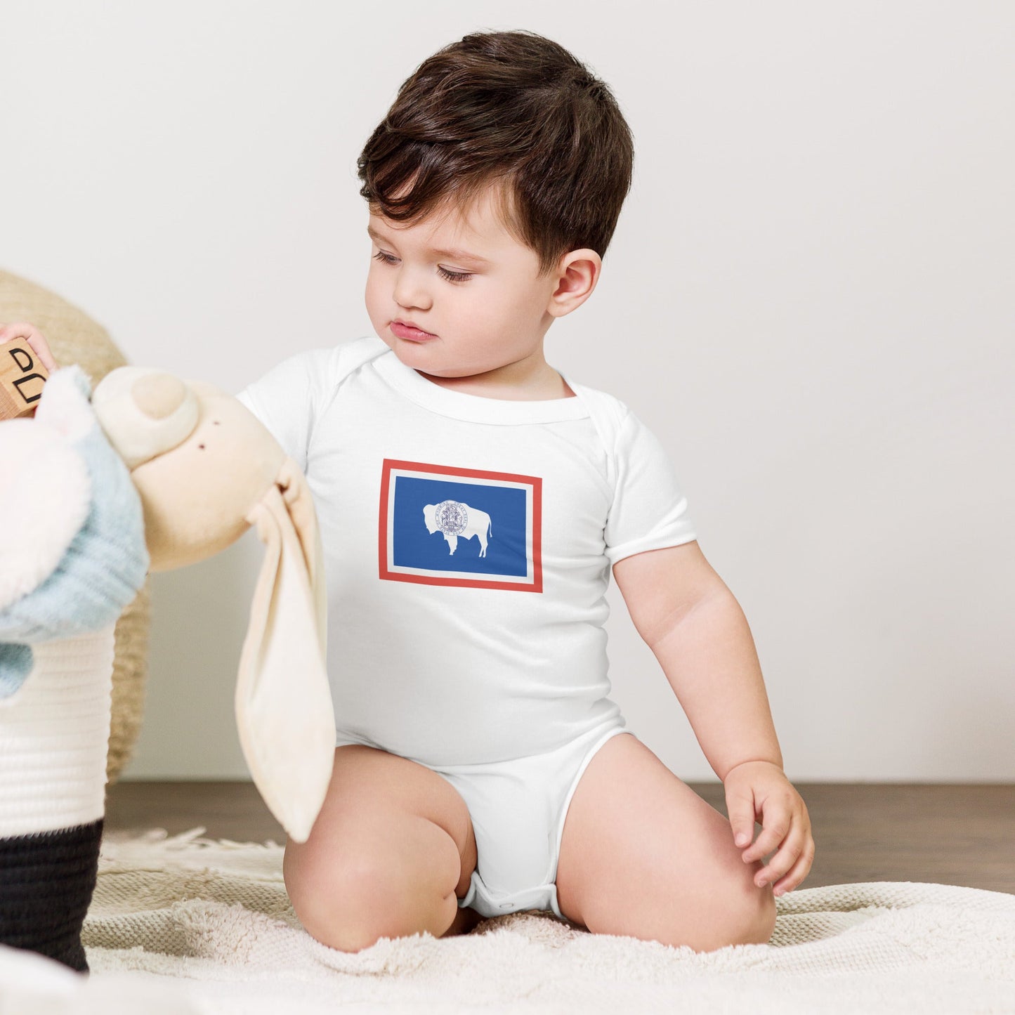 Wyoming Flag Baby Onesie Newborn Bodysuit up to 18 Months