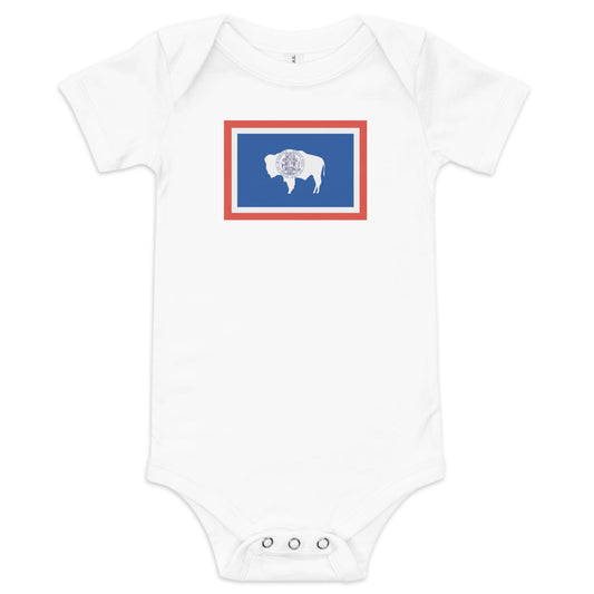 Wyoming Flag Baby Onesie Newborn Bodysuit up to 18 Months