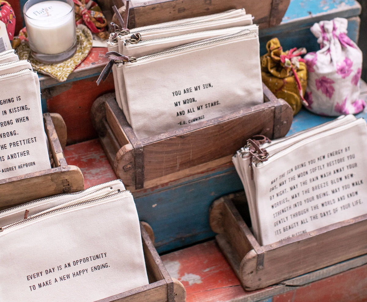 Don't Be Like The Rest Of Them (Coco Chanel Quote) Canvas Zip Bag