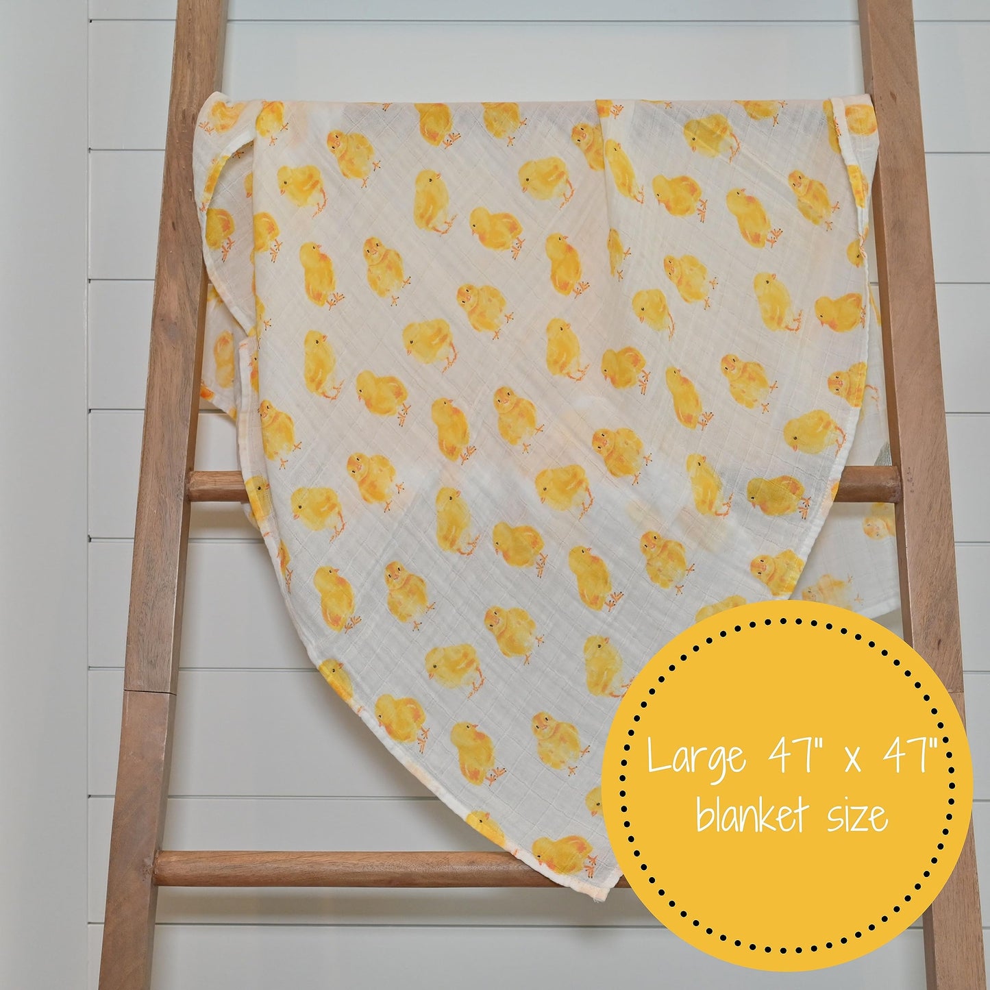 Peep Peep Baby Muslin Chicken Swaddle Blanket