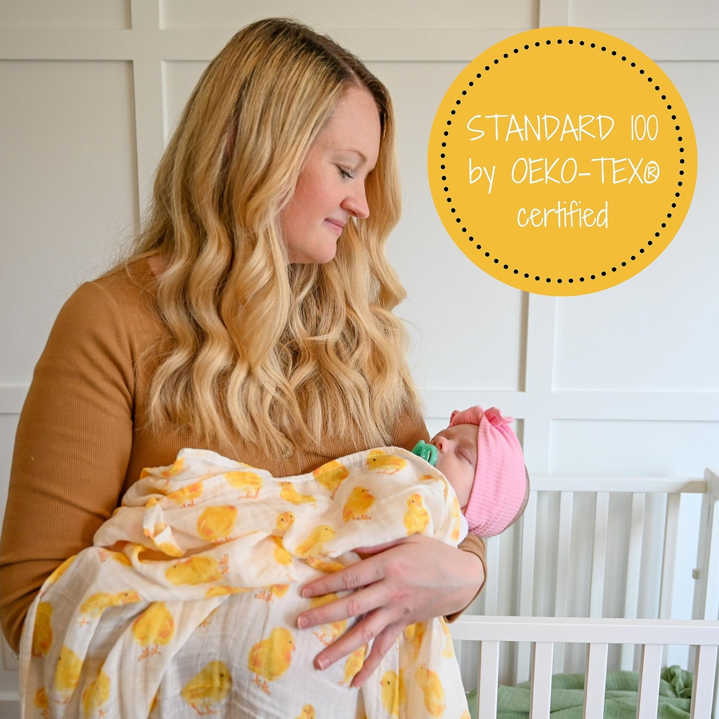 Peep Peep Baby Muslin Chicken Swaddle Blanket