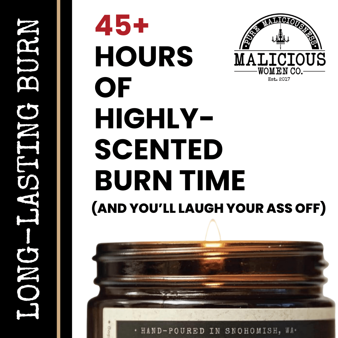 STFU I'm Reading | Scent: Sugared Pine | 9oz Funny Candle | Malicious Women Co
