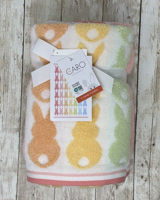 Pastel Bunny Hand Towels