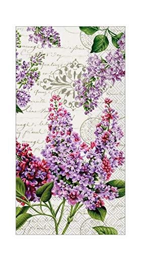 Purple Lilacs Floral Guest Towels Set of 2