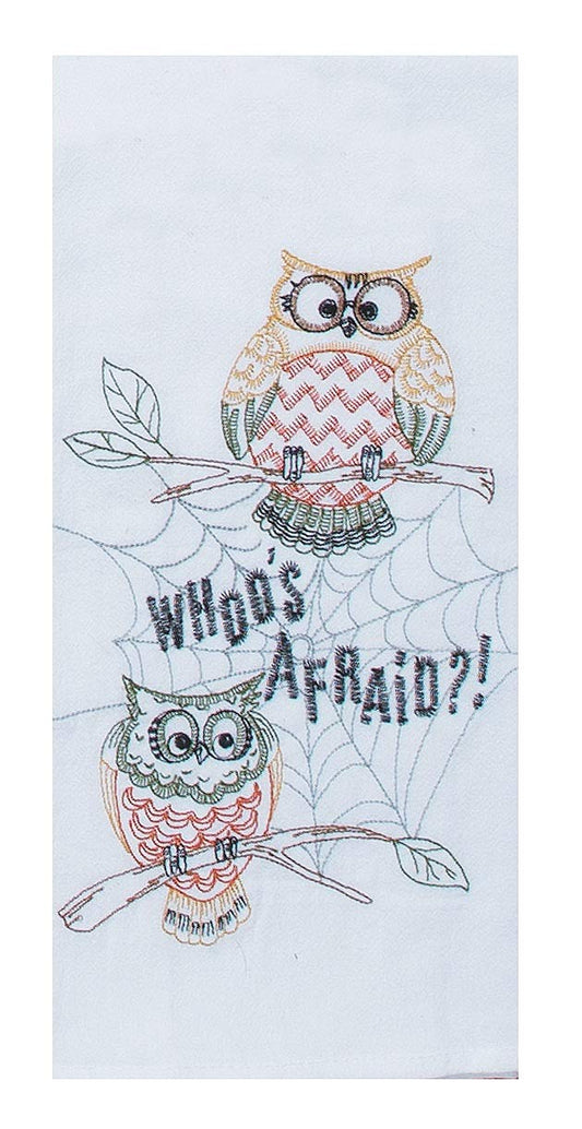 'Whoo's Afraid?' Flour Sack Towel