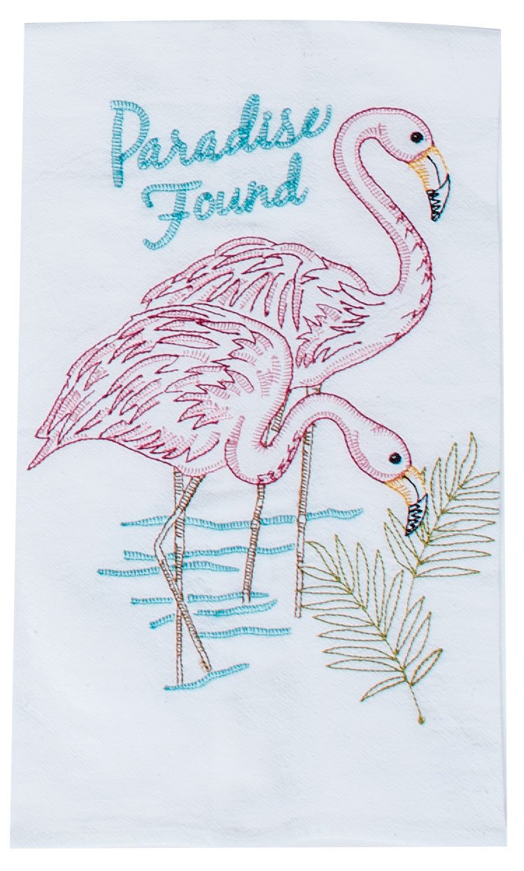 Flamingo 'Paradise Found' Kitchen Towel