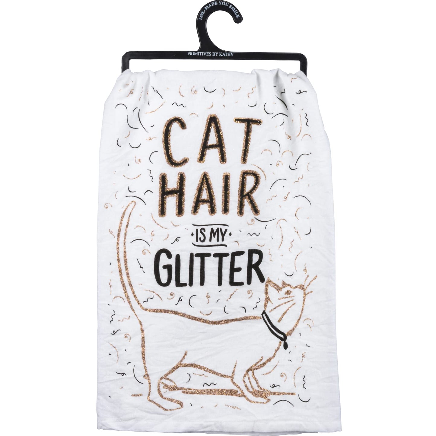 Cat Hair is My Glitter Kitchen Towel