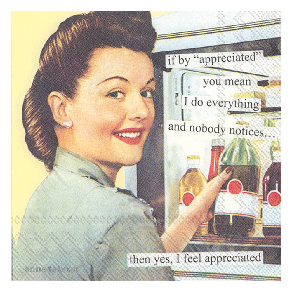 Appreciated Funny Retro Cocktail Napkins