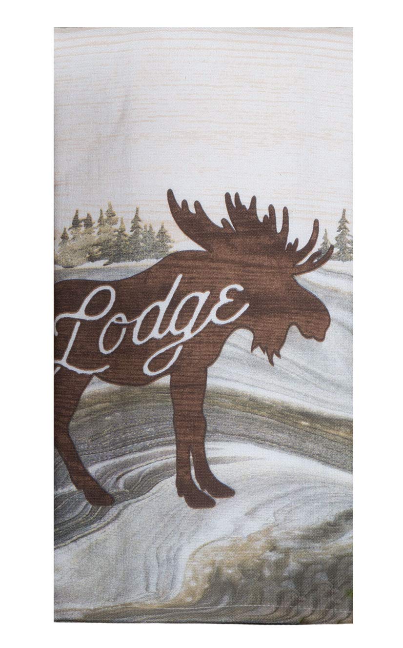 Tranquility Lodge Moose Dual Purpose Terry Dish Towel