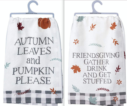 Fall Kitchen Tea Towels